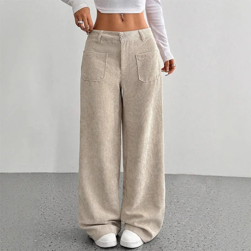 👖 Spodnie Julia™ – damskie spodnie z wysokim stanem i szerokimi nogawkami