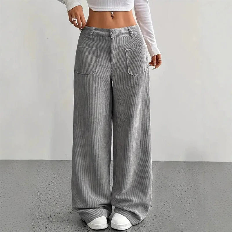 👖 Spodnie Julia™ – damskie spodnie z wysokim stanem i szerokimi nogawkami