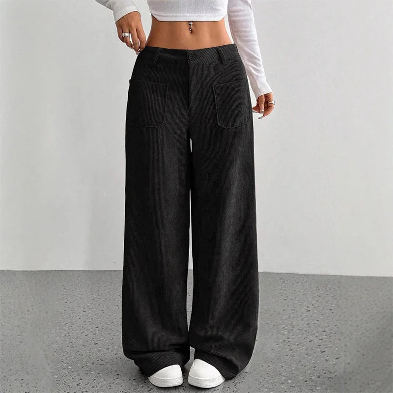 👖 Spodnie Julia™ – damskie spodnie z wysokim stanem i szerokimi nogawkami