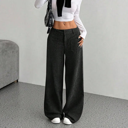 👖 Spodnie Julia™ – damskie spodnie z wysokim stanem i szerokimi nogawkami