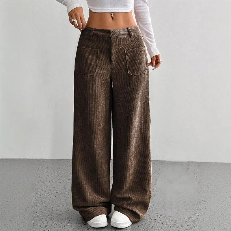 👖 Spodnie Julia™ – damskie spodnie z wysokim stanem i szerokimi nogawkami